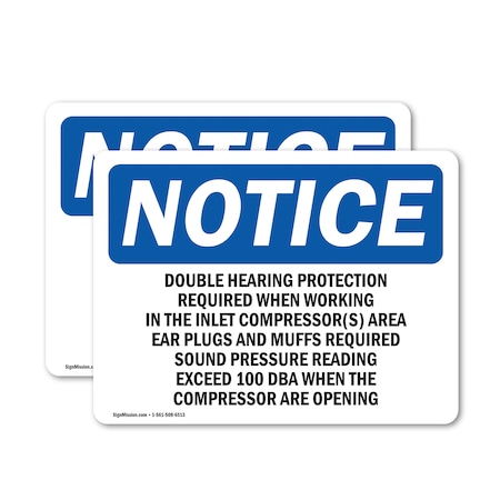 Signmission 18 in Height, 24 in Width, Vinyl Decal, Rectangle OS-2PACK-NS-D-1824-L-11536